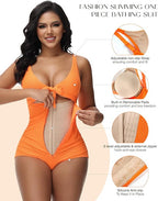 Bañador Reductor con Nudo Frontal y Copa Extraíble