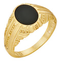 Navajo Tribe Ring - 14k Gold Vermeil 925 Silver - Genuine Black Onyx Stone