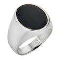 Shadow Boss Ring - 925 Silver - Genuine Black Onyx Stone