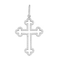 MOISSANITE Gothic Cross Cutout Pendant - 925 Silver - 3 Sizes 1.33"-3"
