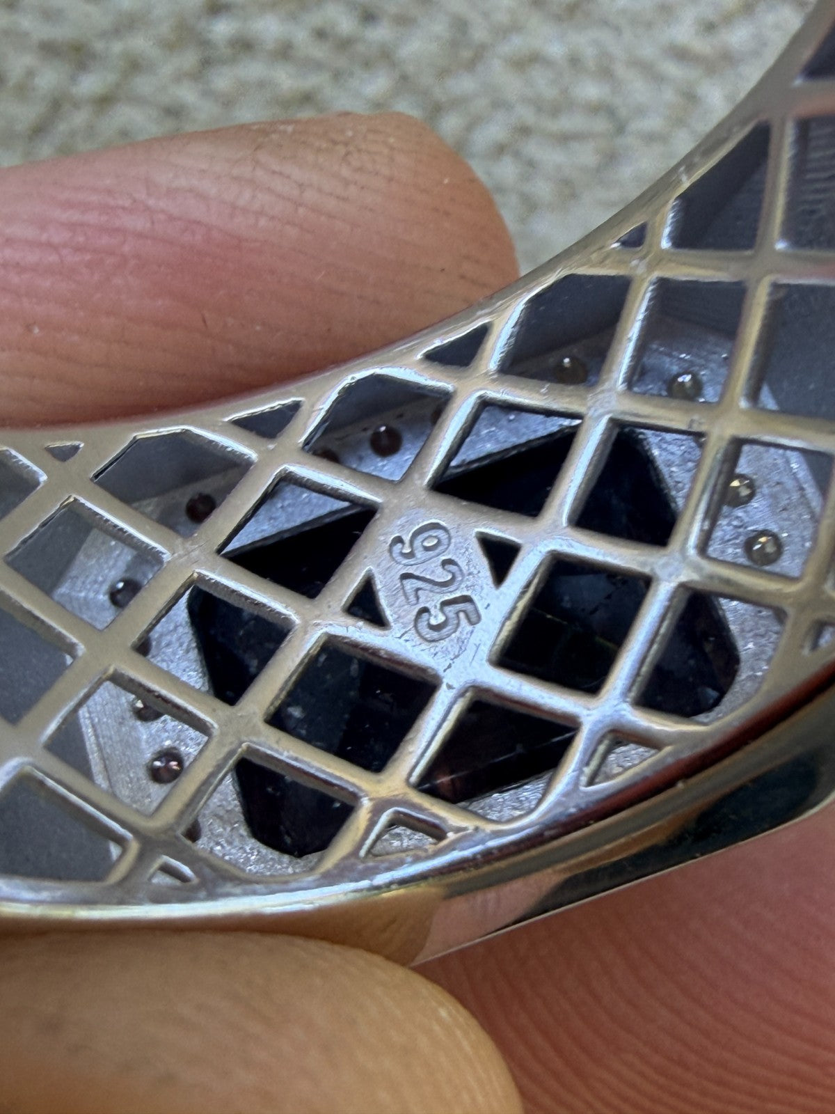 MOISSANITE Fortress Ring - 925 Silver - Genuine Blue Sapphire Stone