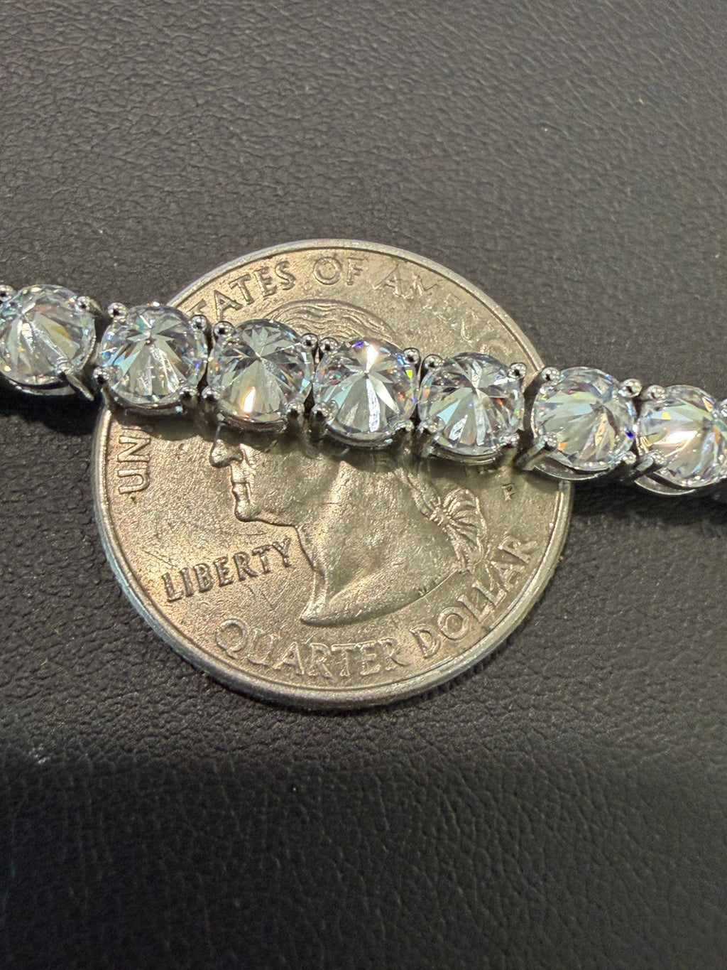 MOISSANITE Upside Down Set Reverse Set Tennis Bracelet Iced Out - 925 Silver - 5mm - 6-9"