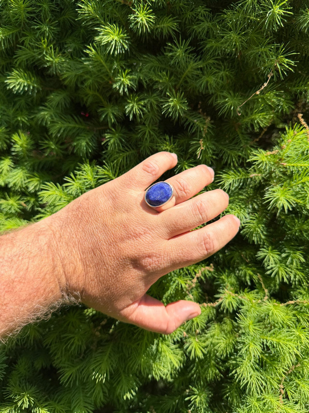 Royal Ocean Ring - 925 Silver - Genuine Blue Sapphire Stone