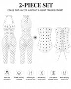Conjunto Mono Capri de Lunares con Corsé Moldeador – Efecto Reloj de Arena
