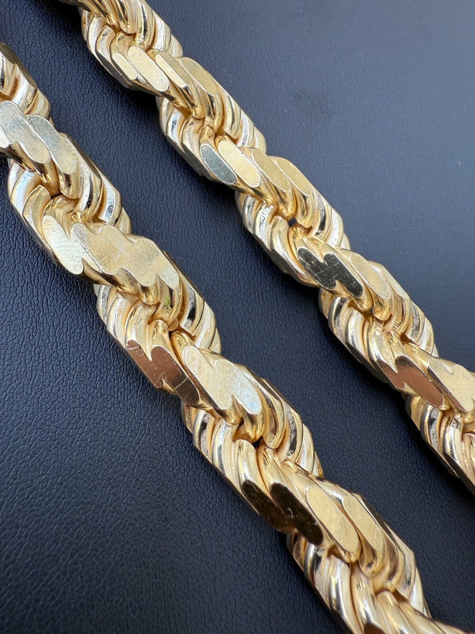 BIGGEST BOSS Rope Chain Necklace - 14k Gold Vermeil 925 Sterling Silver - 18"-30" - 12.5mm
