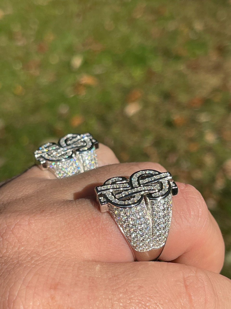 Cash Money Iced Out Ring - 925 Silver