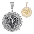 MOISSANITE Baphomet Satan - 14k Gold Vermeil or 925 Silver - Large 3"