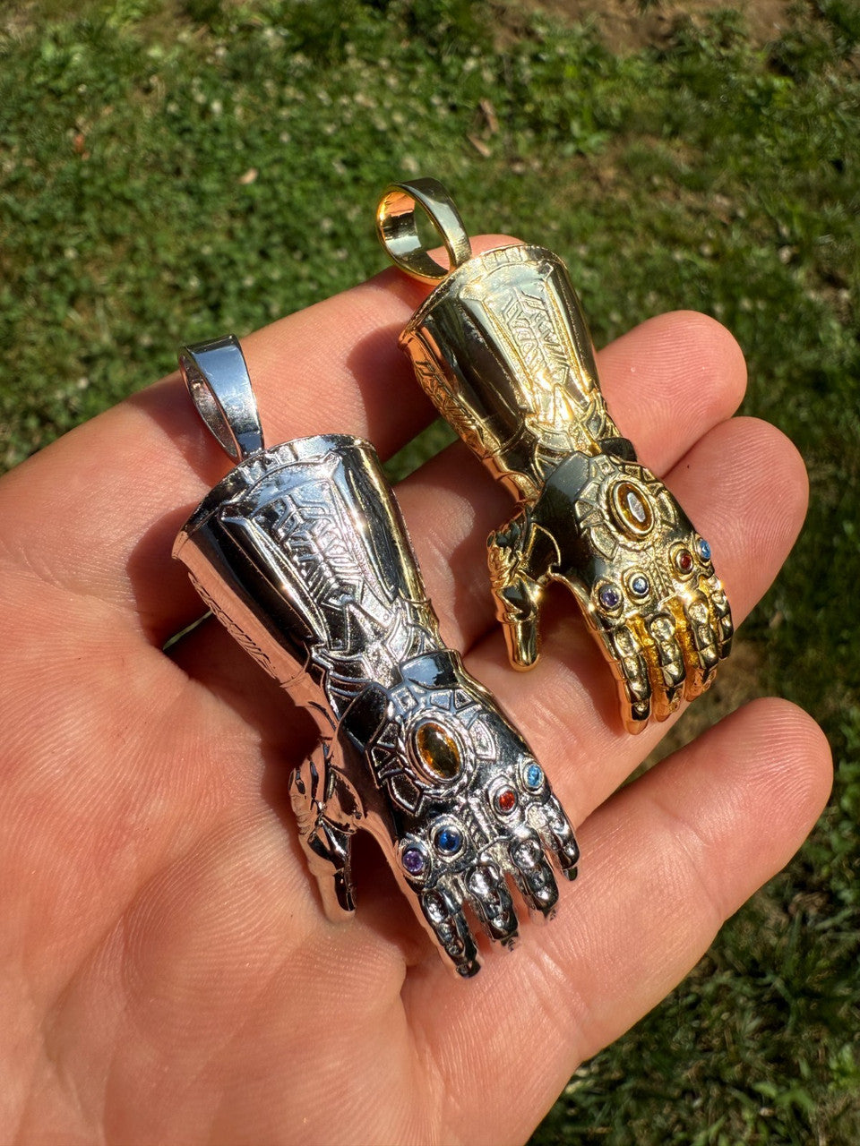 SERIES 7: Limited Edition Infinity Gauntlet Glove Pendant Harlembling x Big E The Jeweler
