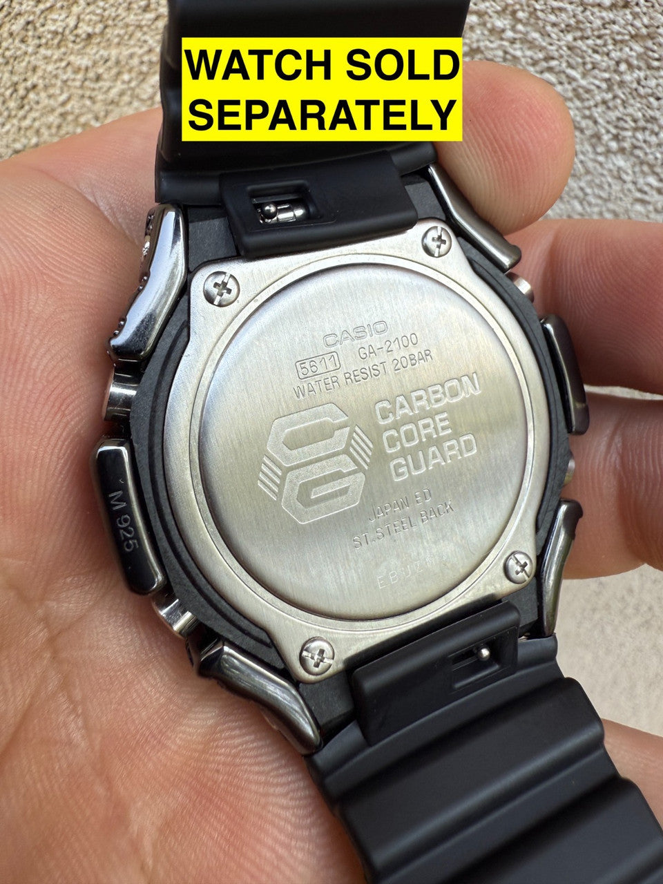 BLACK MOISSANITE Real 925 Silver Iced BEZEL Kit For Casio G Shock GA-2100 Watch