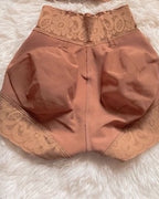 Short Faja Invisible Sin Costuras de Talle Bajo con Efecto Push Up