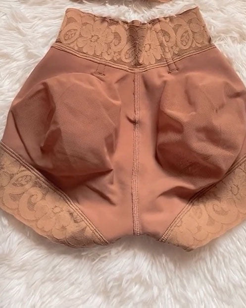 Short Faja Invisible Sin Costuras de Talle Bajo con Efecto Push Up