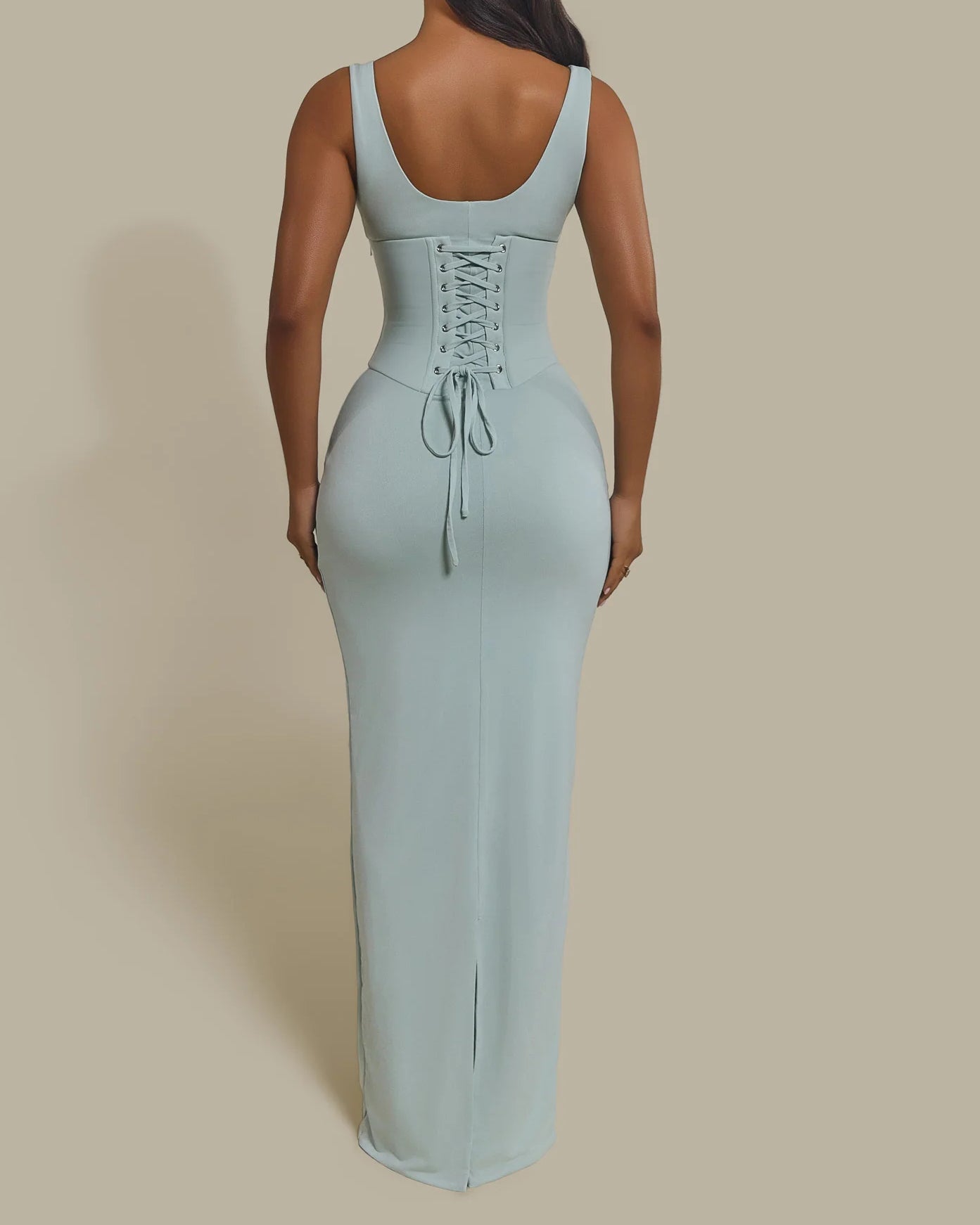 Vestido Largo con Corsé Moldeador Desmontable