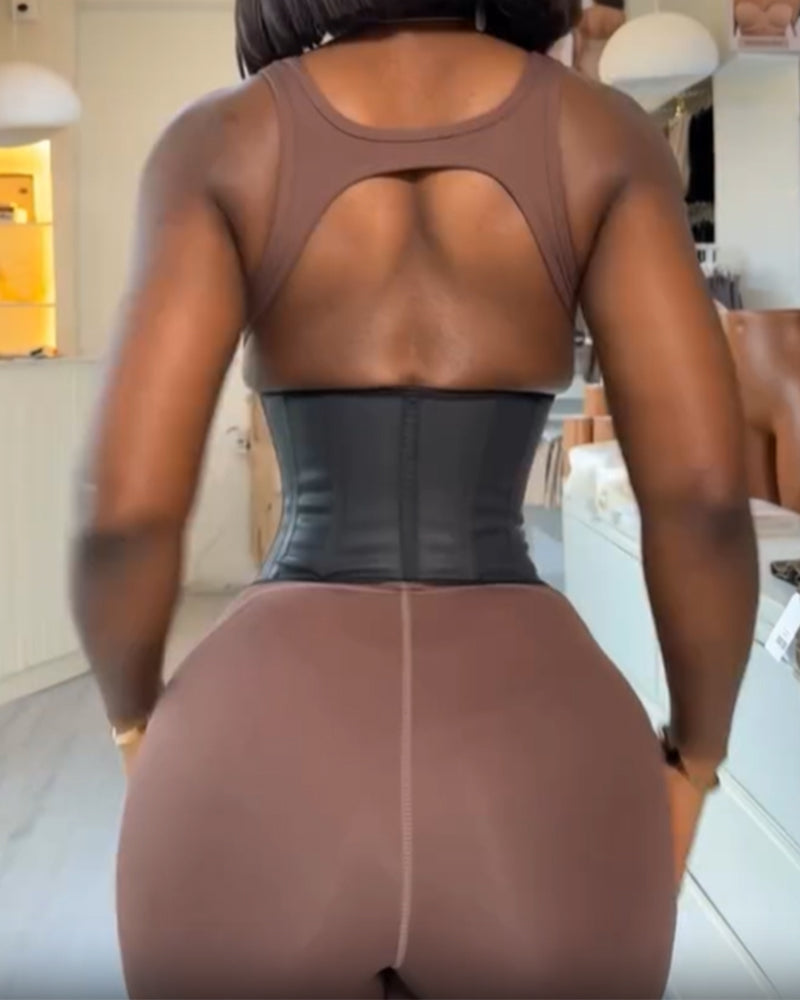 Cinturón Faja Reductor de Cintura Efecto Piel