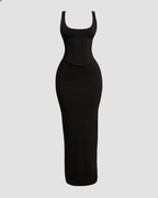 Vestido Largo con Corsé Moldeador Desmontable
