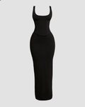 Vestido Largo con Corsé Moldeador Desmontable