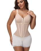 Faja Colombiana con Cremallera Frontal y Varillas de Acero