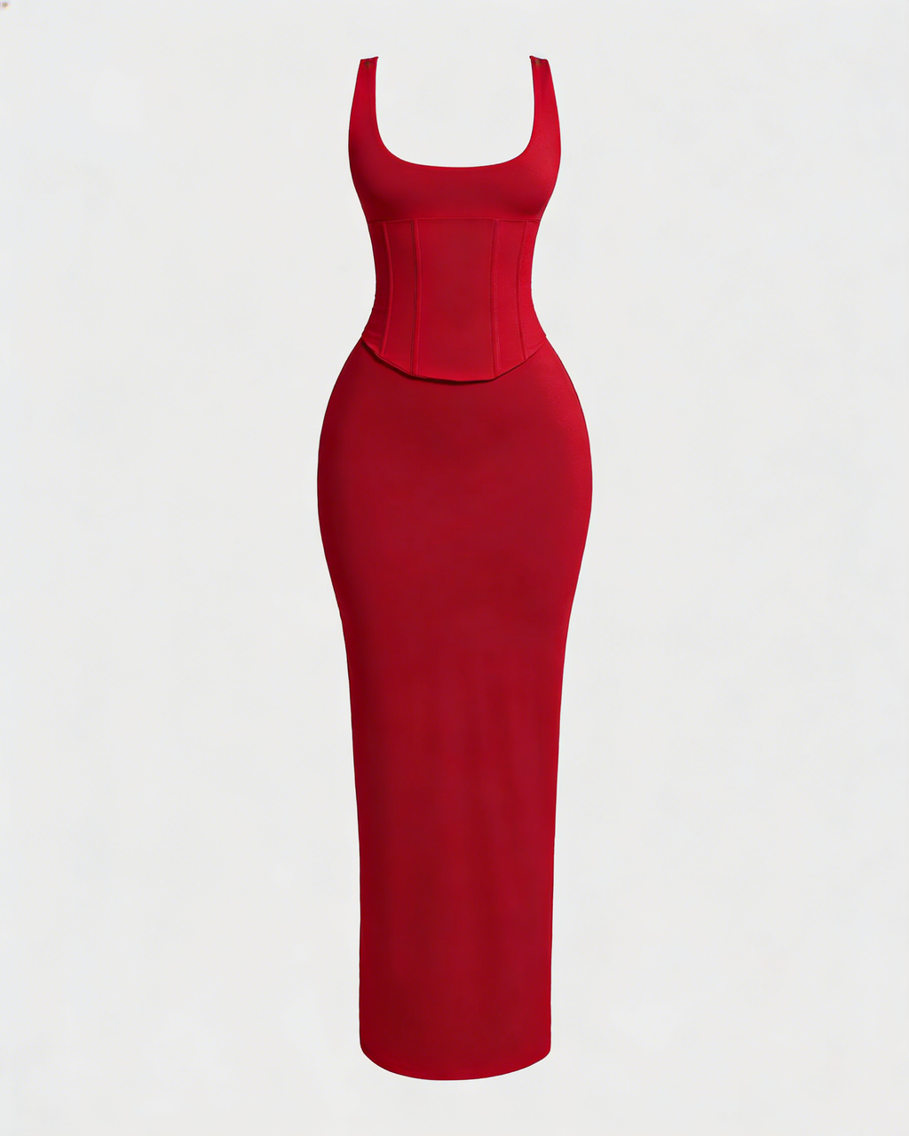 Vestido Largo con Corsé Moldeador Desmontable