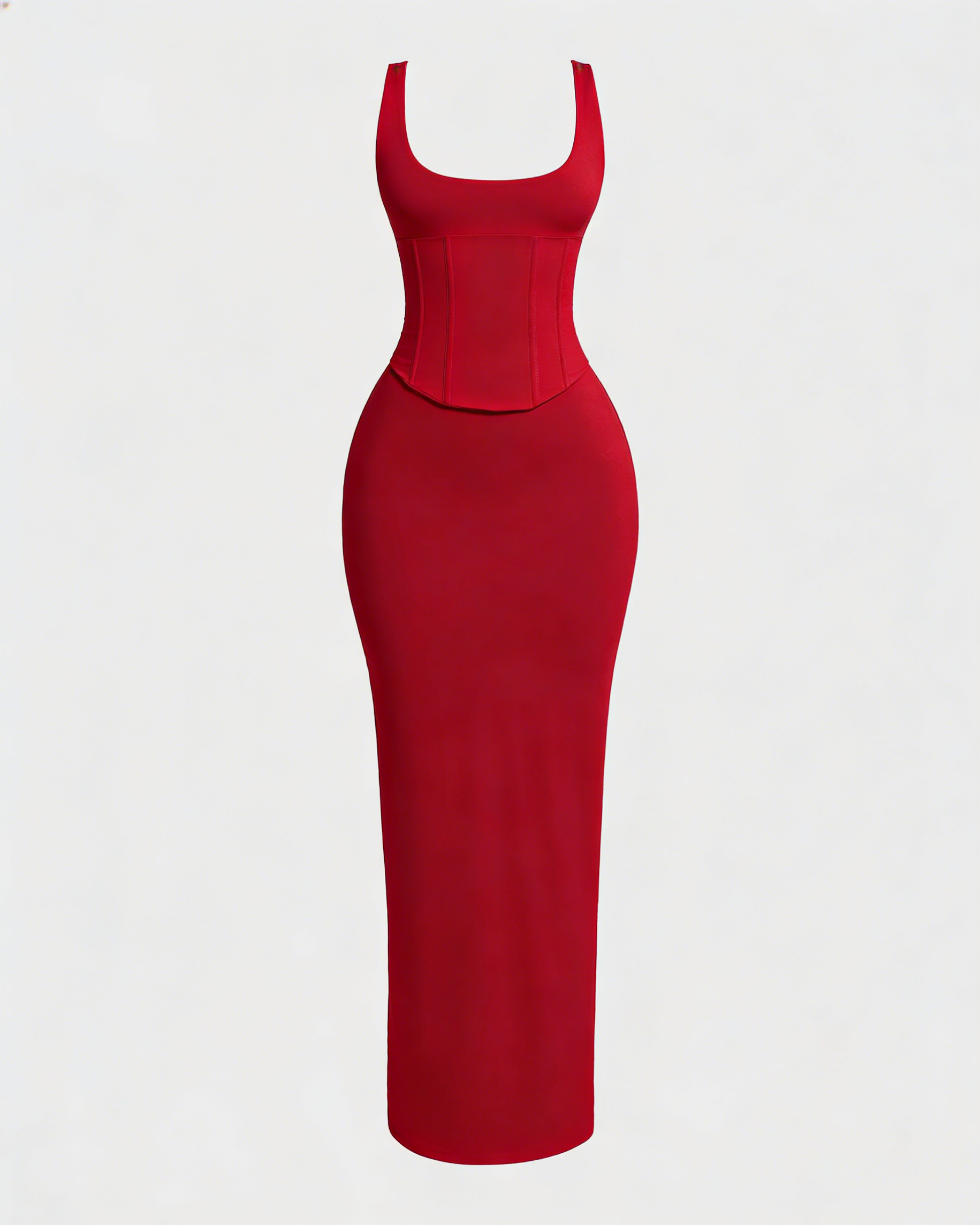 Vestido Largo con Corsé Moldeador Desmontable