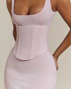 Vestido Largo con Corsé Moldeador Desmontable