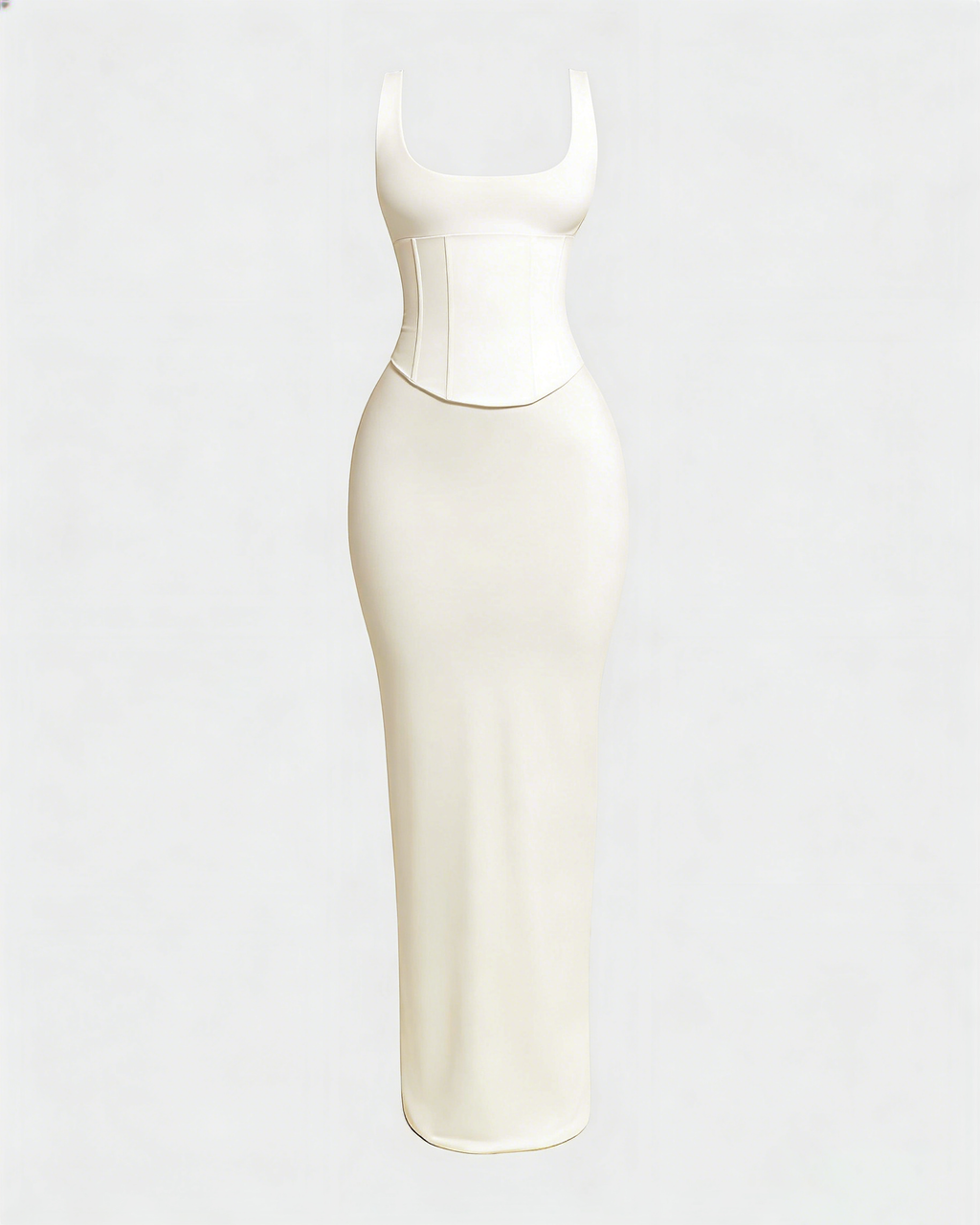 Vestido Largo con Corsé Moldeador Desmontable