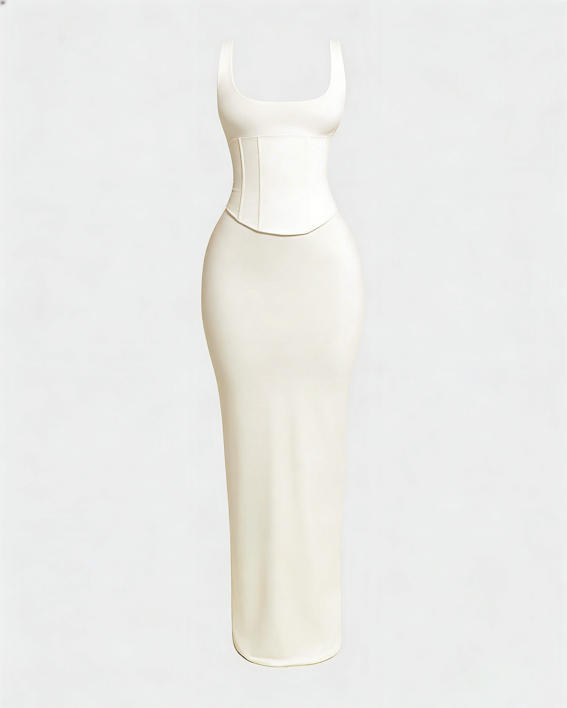 Vestido Largo con Corsé Moldeador Desmontable