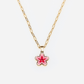 Collar Flor Rosa