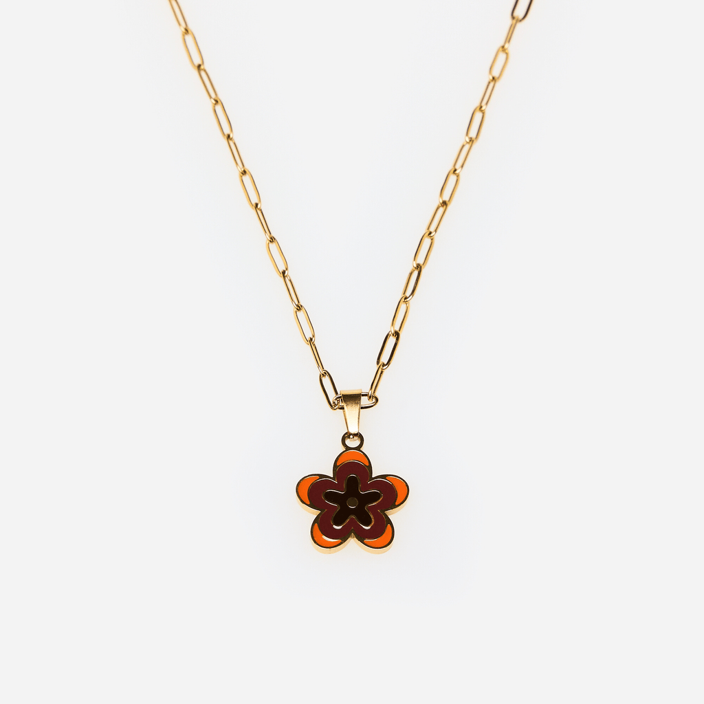 Collar Flor Violeta