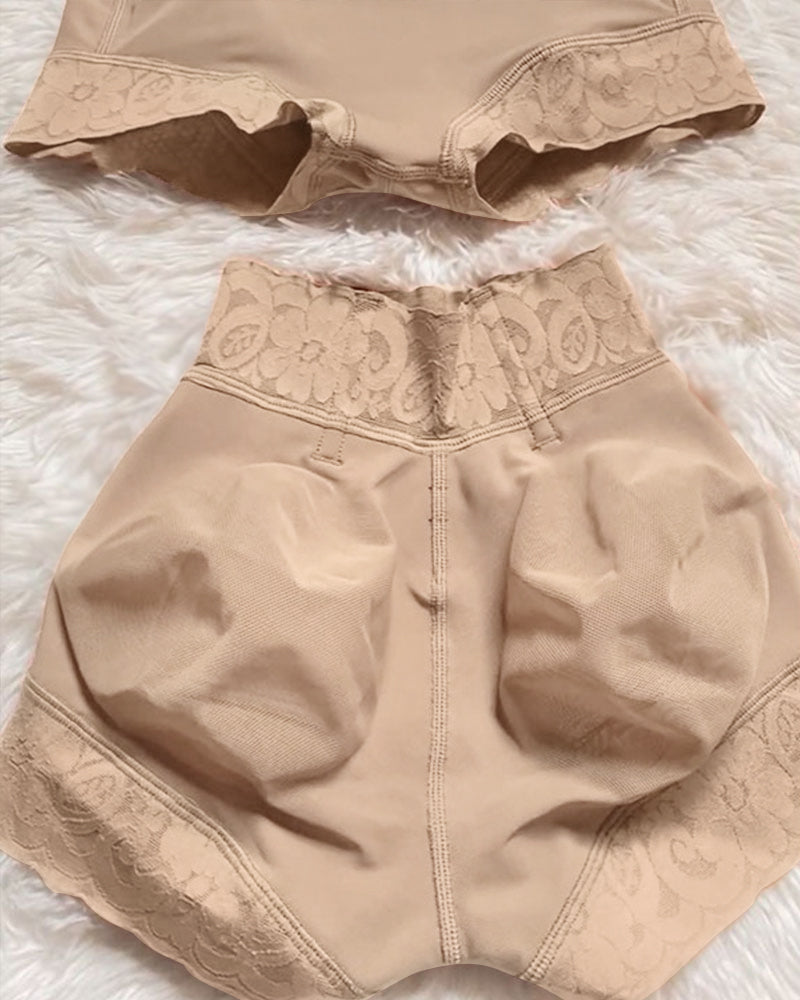 Short Faja Invisible Sin Costuras de Talle Bajo con Efecto Push Up