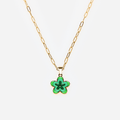 Collar Flor Verde