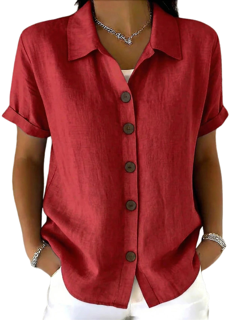 Marisol™ | Camisa de manga corta y corte holgado