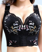 Sujetador Push Up Sin Aro con Laterales Anchos y Tirantes Regulables