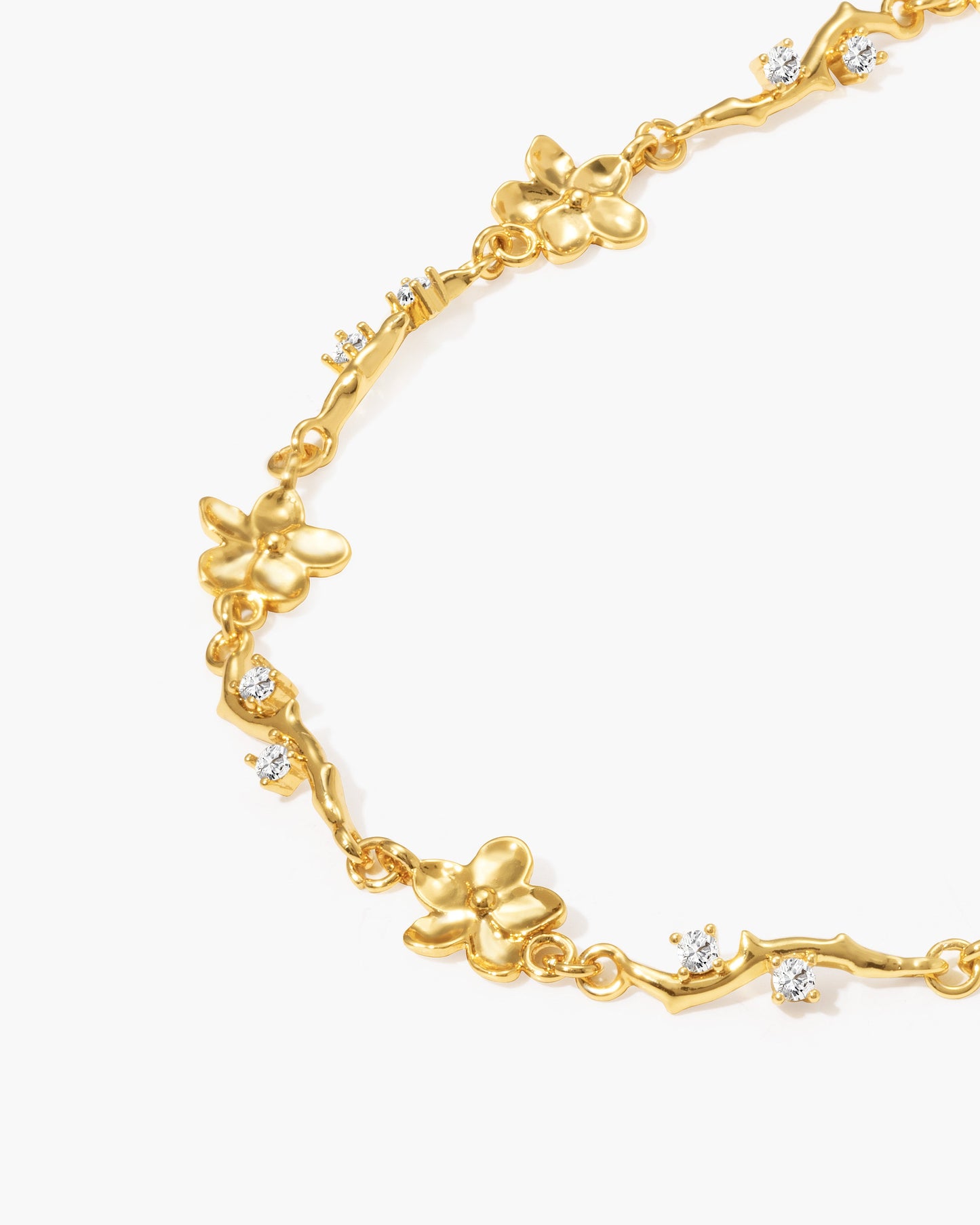 Pulsera floral de hiedra