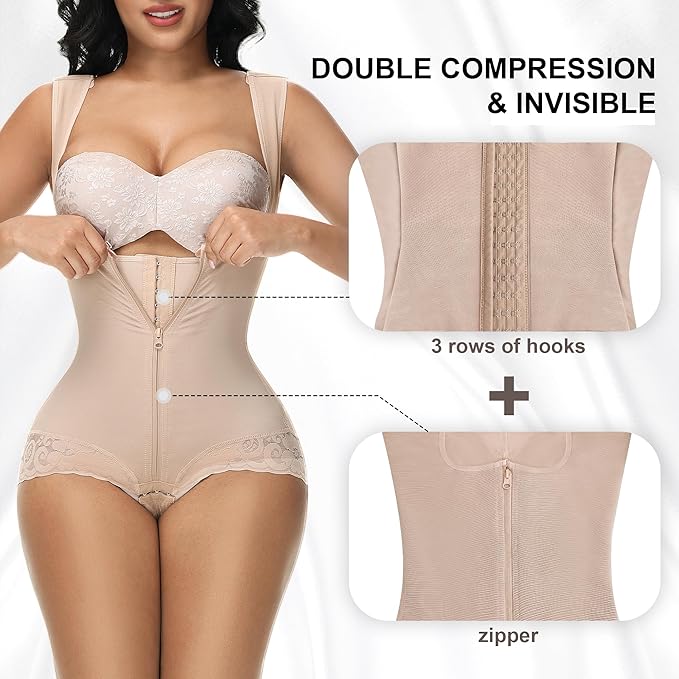 Faja Colombiana con Doble Control de Abdomen y Soporte Lumbar