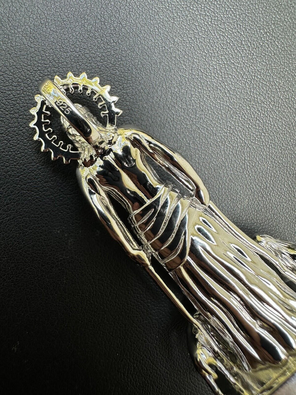 Saint Lazarus Plain San Lazaro Pendant - 925 Silver - 3 Sizes 1.25"-2.5"