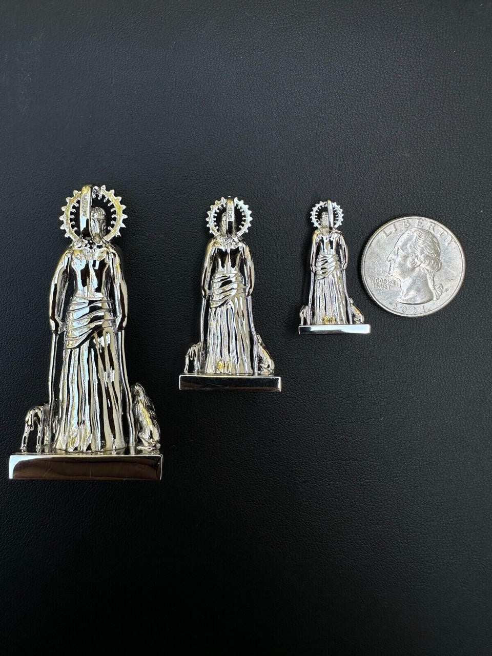 Saint Lazarus Plain San Lazaro Pendant - 925 Silver - 3 Sizes 1.25"-2.5"