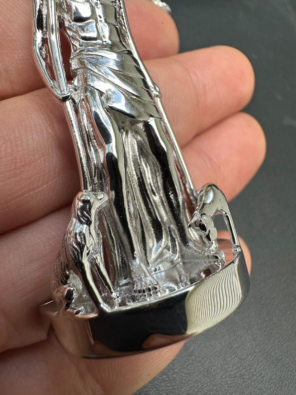 Saint Lazarus Plain San Lazaro Pendant - 925 Silver - 3 Sizes 1.25"-2.5"