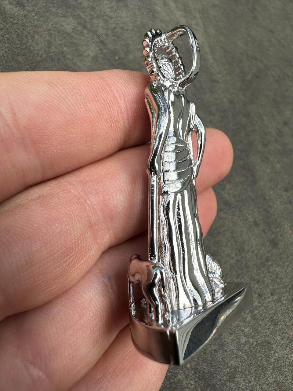 Saint Lazarus Plain San Lazaro Pendant - 925 Silver - 3 Sizes 1.25"-2.5"