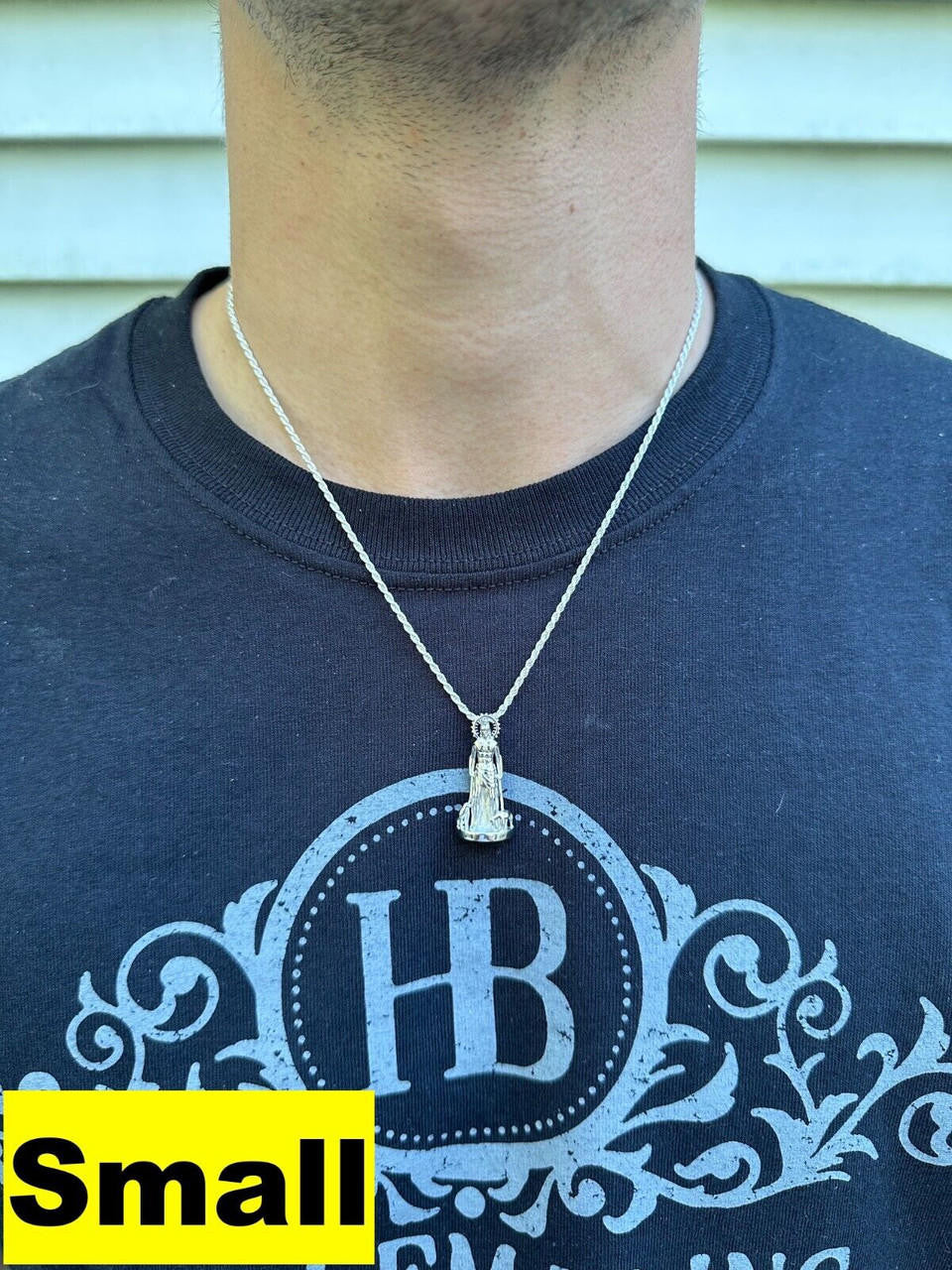 Saint Lazarus Plain San Lazaro Pendant - 925 Silver - 3 Sizes 1.25"-2.5"