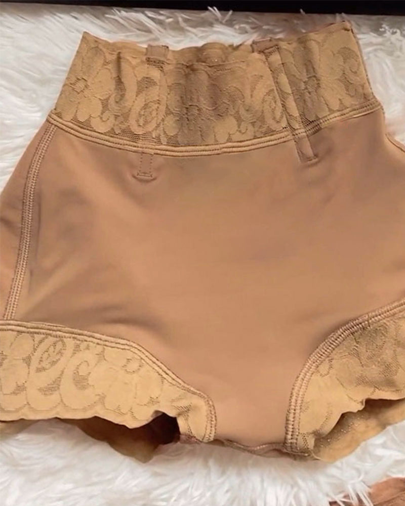 Short Faja Invisible Sin Costuras de Talle Bajo con Efecto Push Up