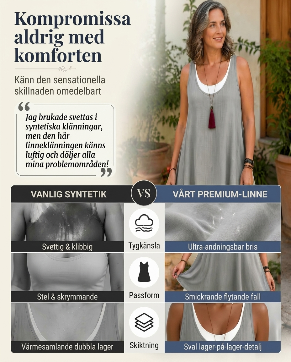 ✨Nyhet! Sommarlig lagerklänning utan axelband – 🔥Spara 50 % nu!