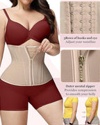 Faja Chaleco con Cremallera y 15 Varillas de Acero