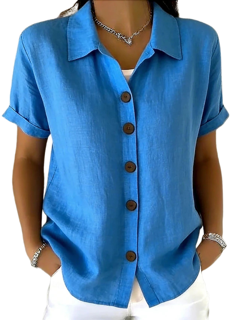 Marisol™ | Camisa de manga corta y corte holgado