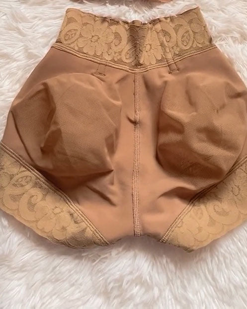 Short Faja Invisible Sin Costuras de Talle Bajo con Efecto Push Up
