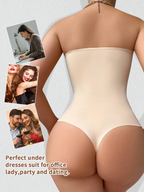 Body Faja Sin Tirantes Sin Costuras con Corte Tanga