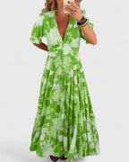 Miriam – Vestido floral con escote en V