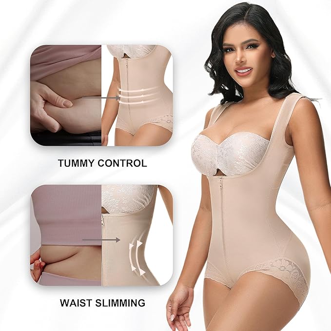 Faja Colombiana con Doble Control de Abdomen y Soporte Lumbar