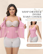 Faja Chaleco de Látex con Cremallera y Sujetador Integrado