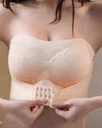Sujetador Bandeau Push Up Sin Costuras de Copa Completa