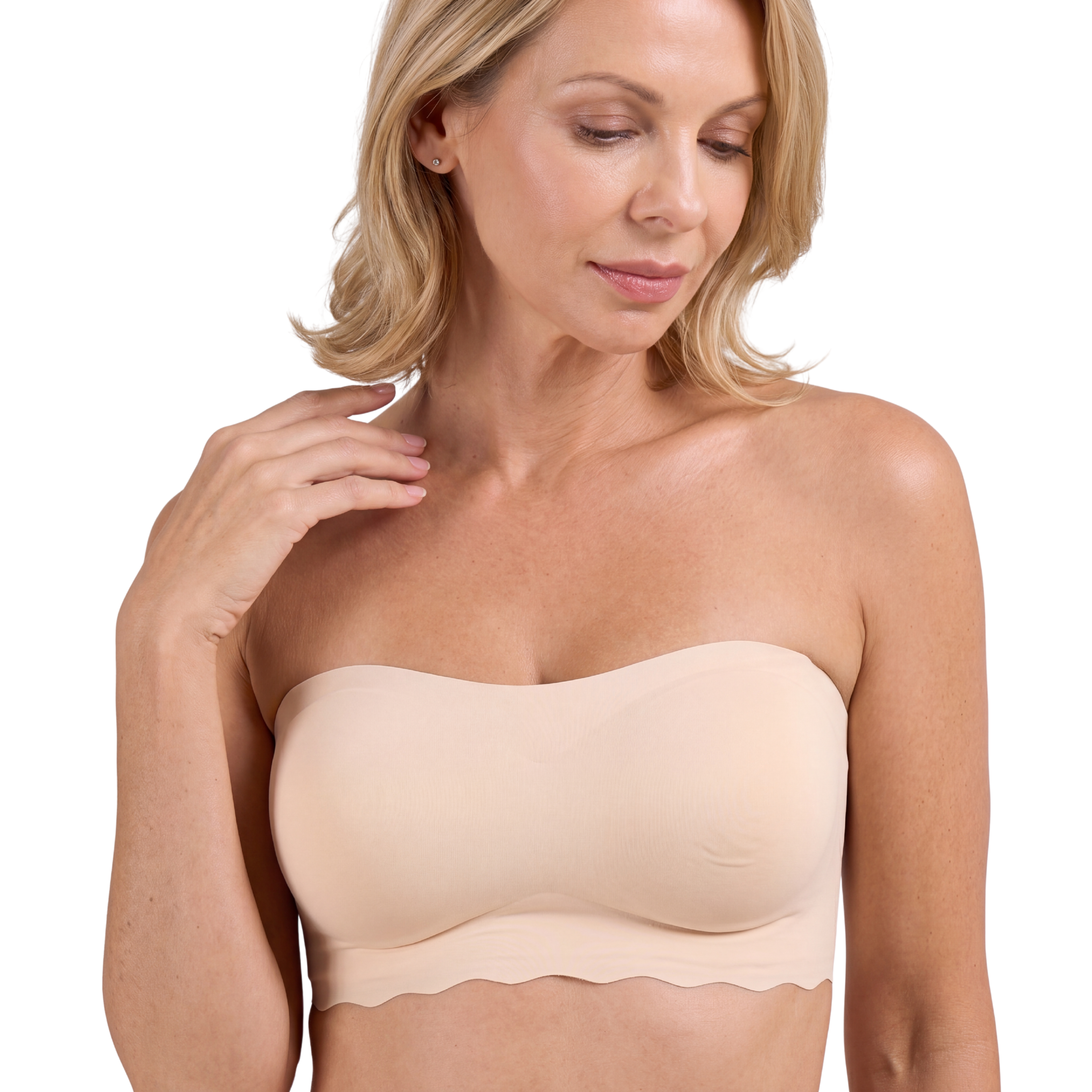 Sujetador Bandeau Ondulado