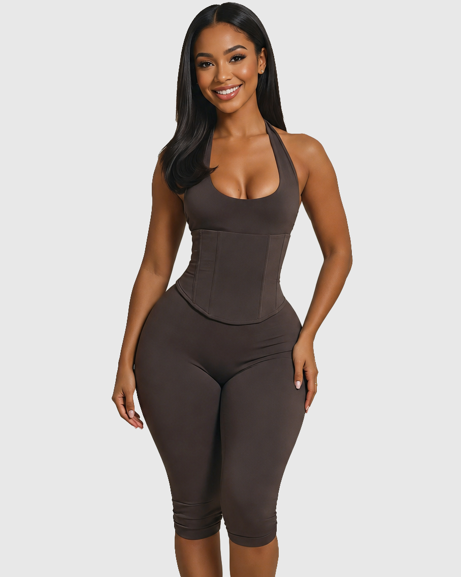 Conjunto Mono Capri con Corsé Moldeador Desmontable